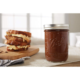Ball Wide Mouth Pint jar suitable for preserves and crafts projects.