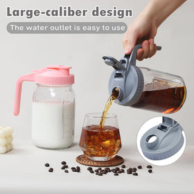 Balter-D pitcher with dual silicone seals prevents leaks in fridge or on the counter.