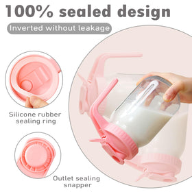 Balter-D pitcher with ergonomic grip makes pouring easy at parties or picnics.