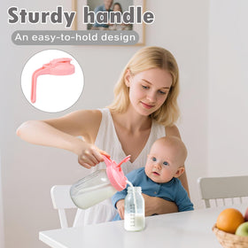 Balter-D wide-mouth pitcher accommodates ice and fruit for refreshing drinks.