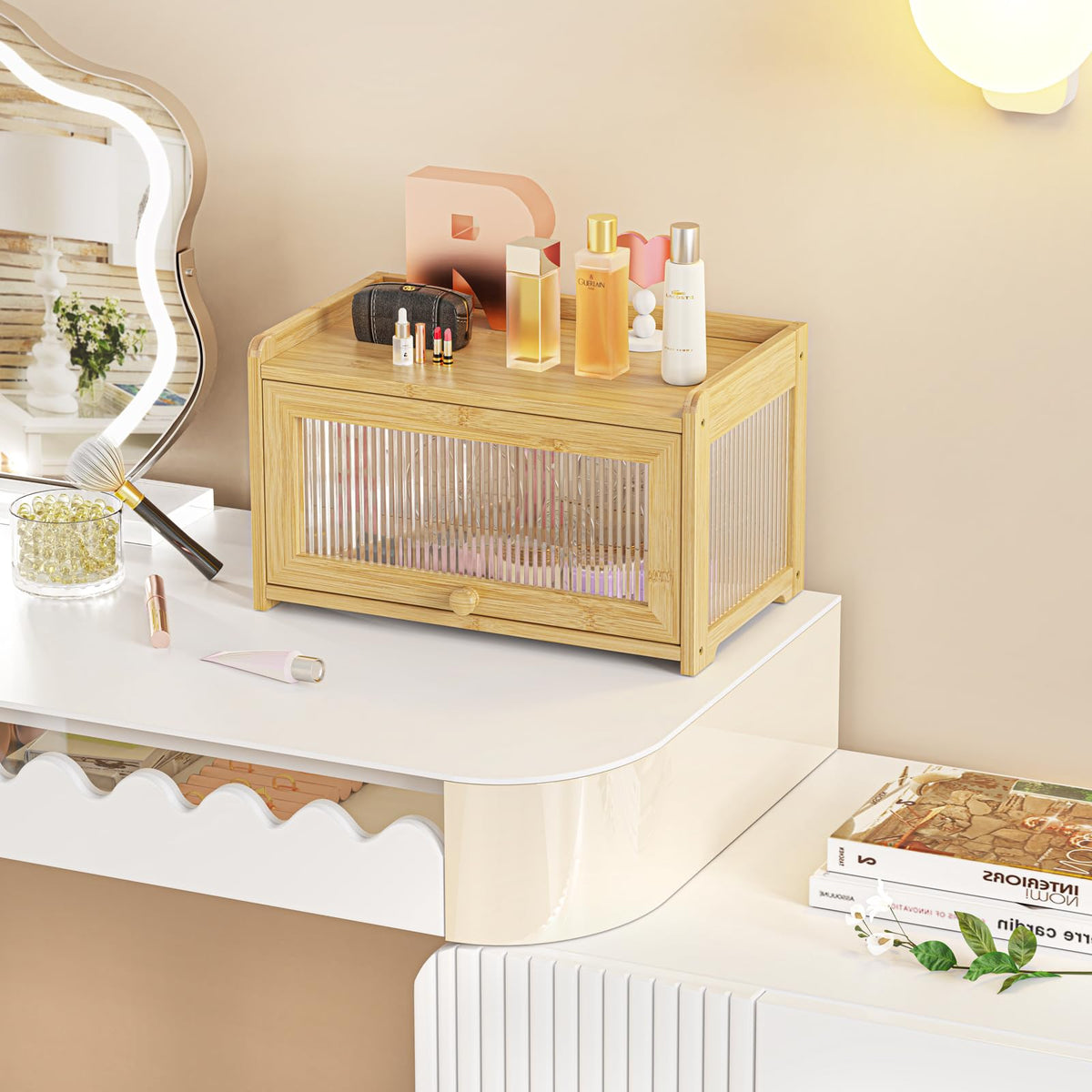 BAMBANG bamboo bread box quick assembly with friendly support.