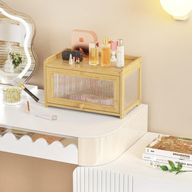 BAMBANG bamboo bread box quick assembly with friendly support.