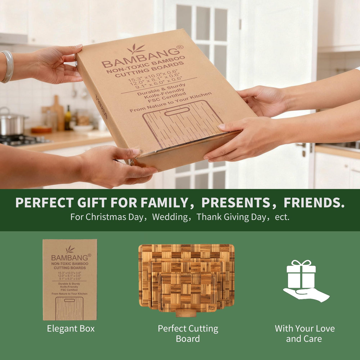 BAMBANG detailed grain pattern emphasizes natural bamboo beauty.