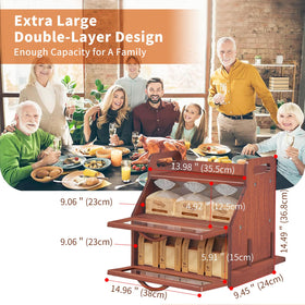BAMBANG double-layer interior with ample space for loaves and pastries