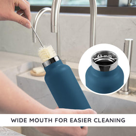 Bambaw Aegean blue design adds style to on-the-go hydration.