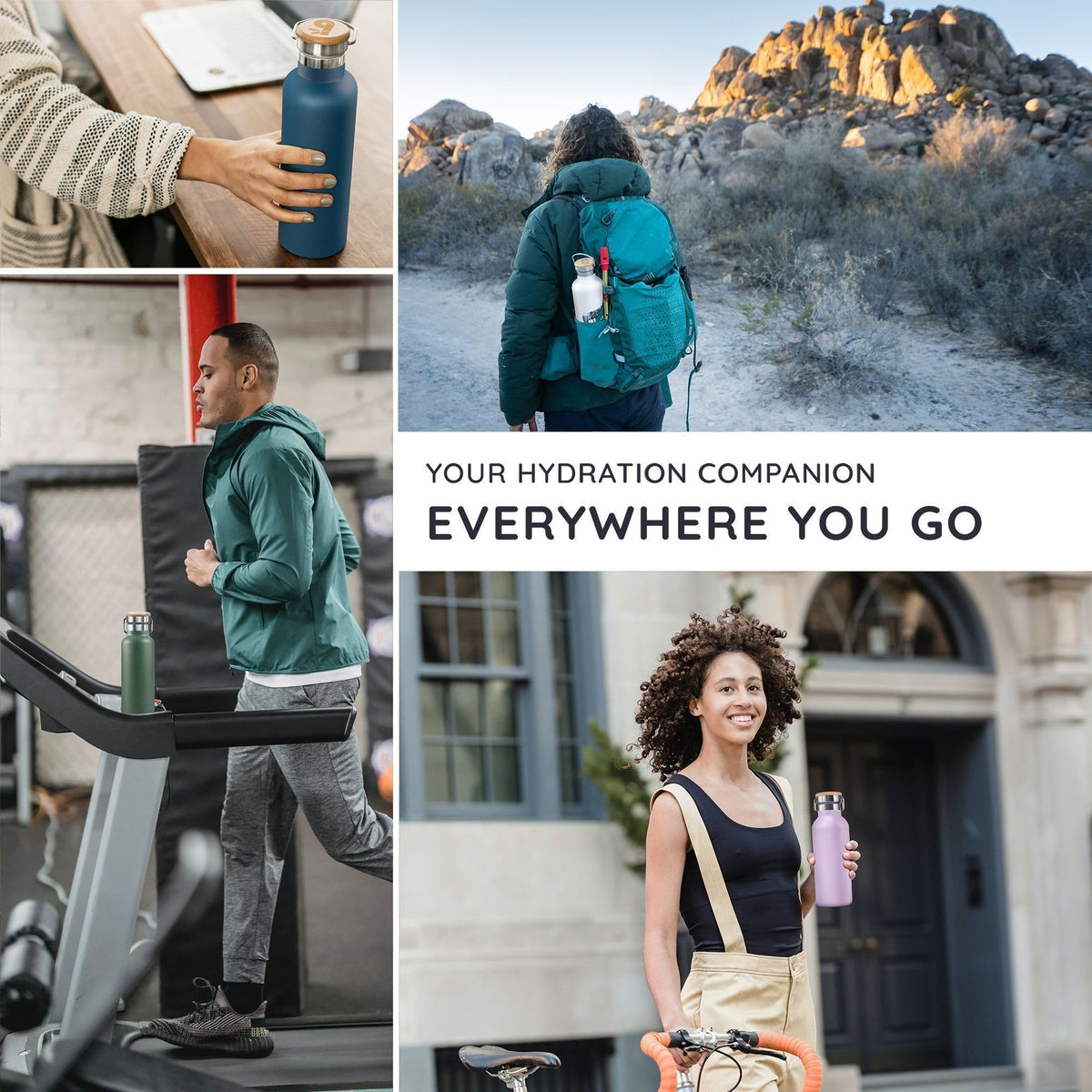 Bambaw Aegean Blue bottle style adds color and durability to hydration habits.