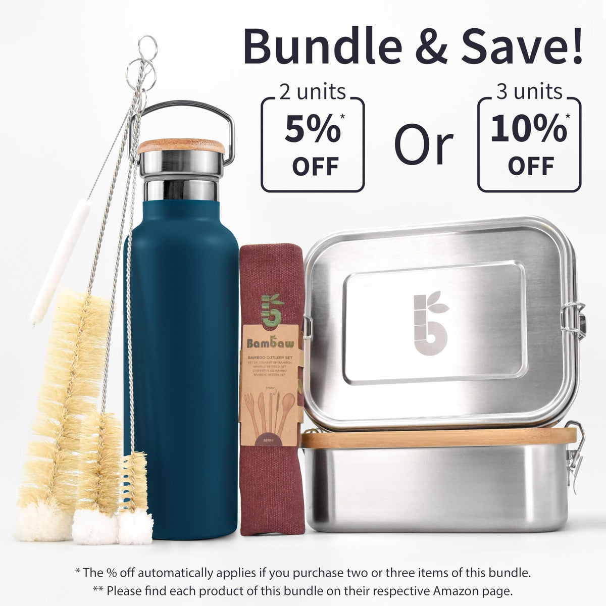 Bambaw 24 oz bottle fits daily hydration, hiking, and travel.