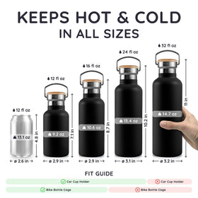 Bambaw hot-cold insulation keeps beverages at the right temperature