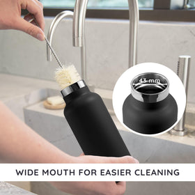 Bambaw leak-proof cap prevents spills during travel and workouts.
