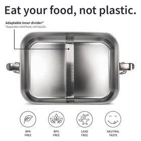 Bambaw leakproof lid protects contents during transport