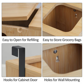 Bambition 2-in-1 storage design combines trash and grocery bag storage