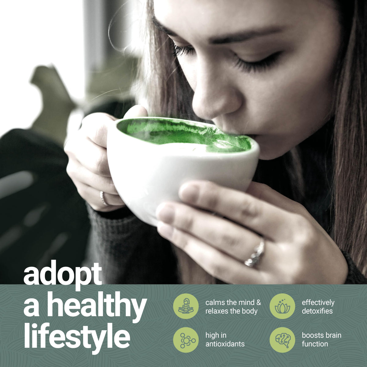 BAMBOOWORX Matcha Mate charging cable included for quick recharging.
