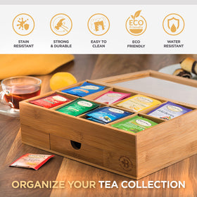 Bambüsi eight compartments sort flavors for quick selection.