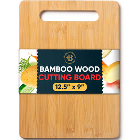 Bambusi bamboo cutting board with premium grain, ideal for everyday chopping and stylish kitchen decor.