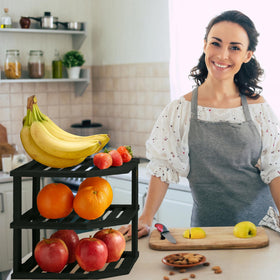 Bambüsi countertop organizer keeps frequently used items within reach.