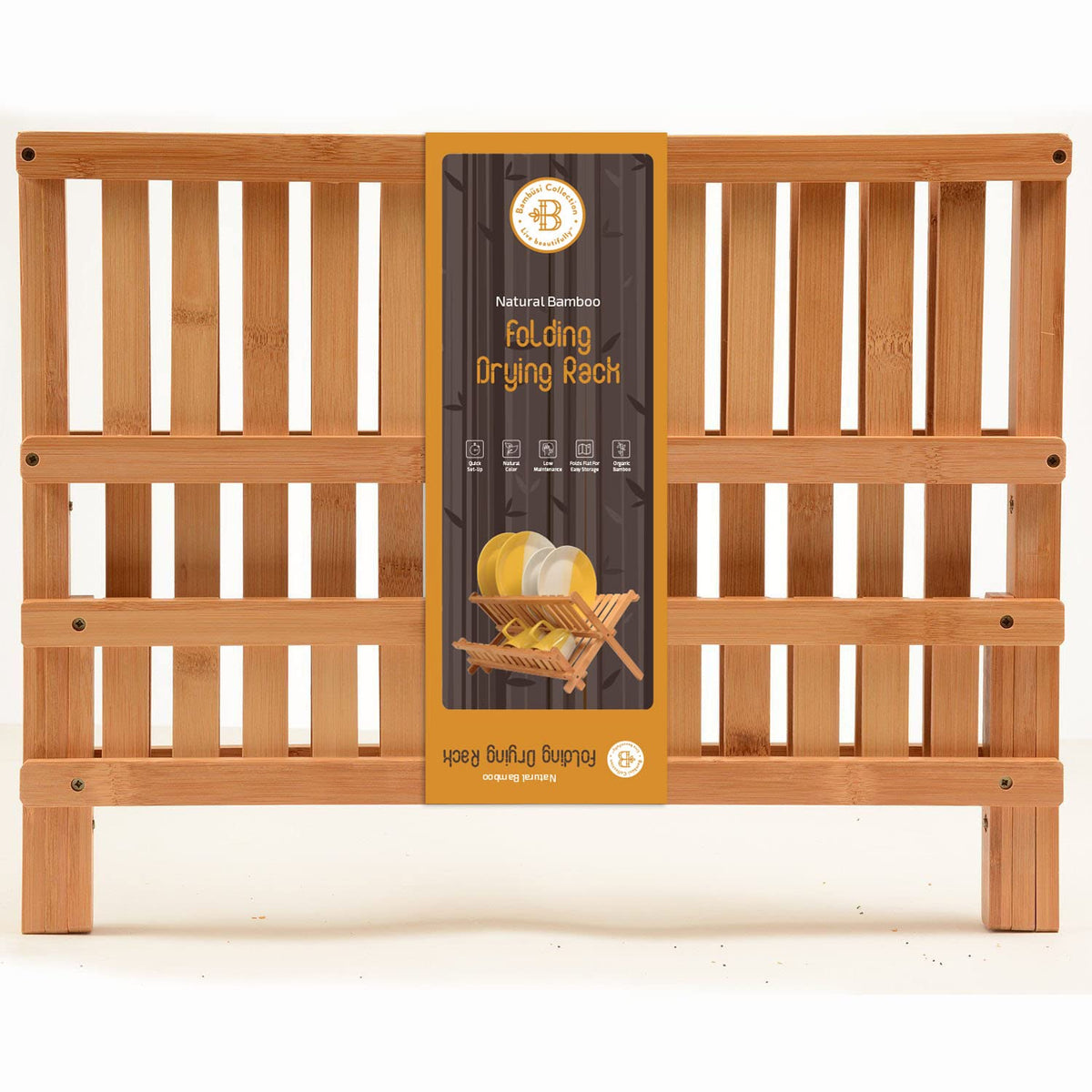 Bambüsi includes bamboo drying mat and utensil holder