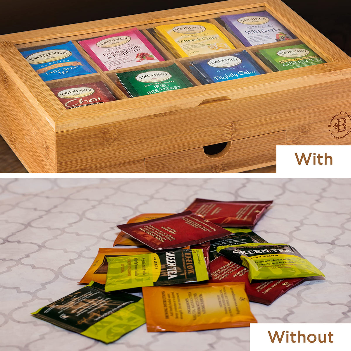 Bambüsi gift-ready box suits tea lovers on special occasions.