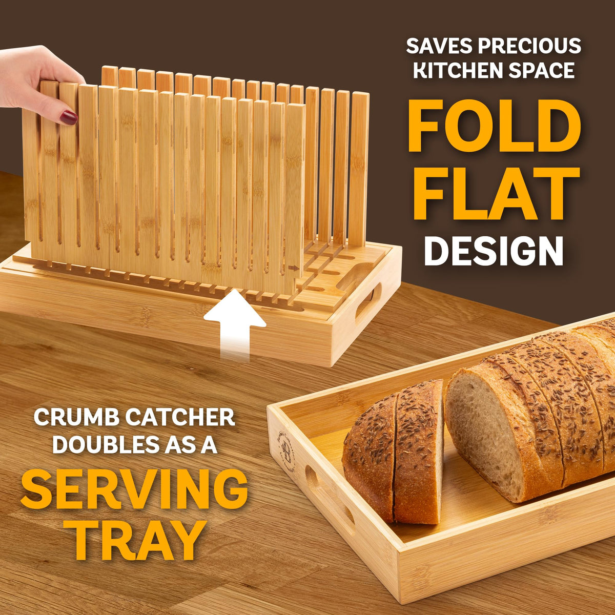 Bambüsi thickness options support varied slice sizes for baguettes, loaves, and bagels.