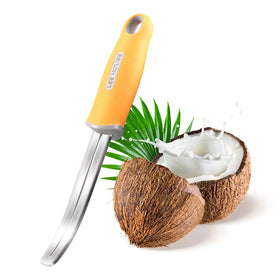 BAMI-LEE House coconut meat remover knife with sharp stainless steel blade for clean separation.