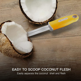 BAMI-LEE House coconut tool with hanging hole designed for compact kitchen storage.