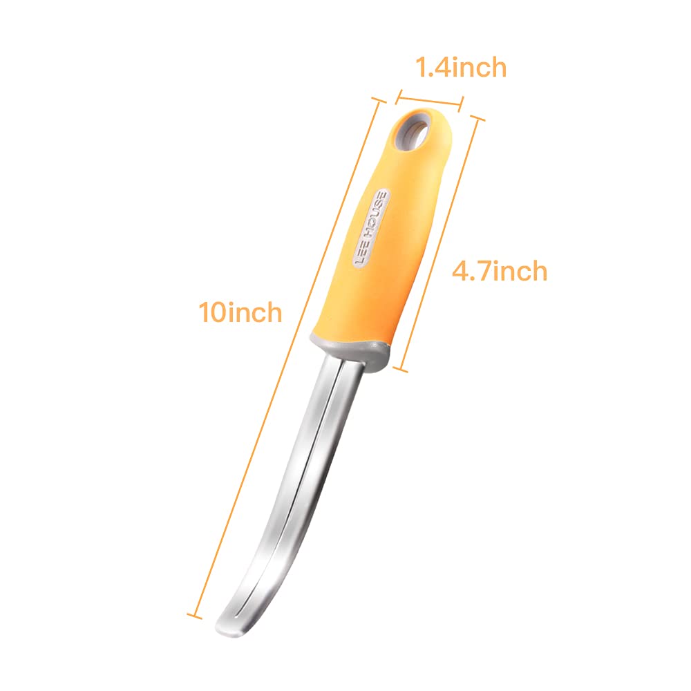 BAMI-LEE House coconut tool showing durable stainless steel blade for easy meat removal.