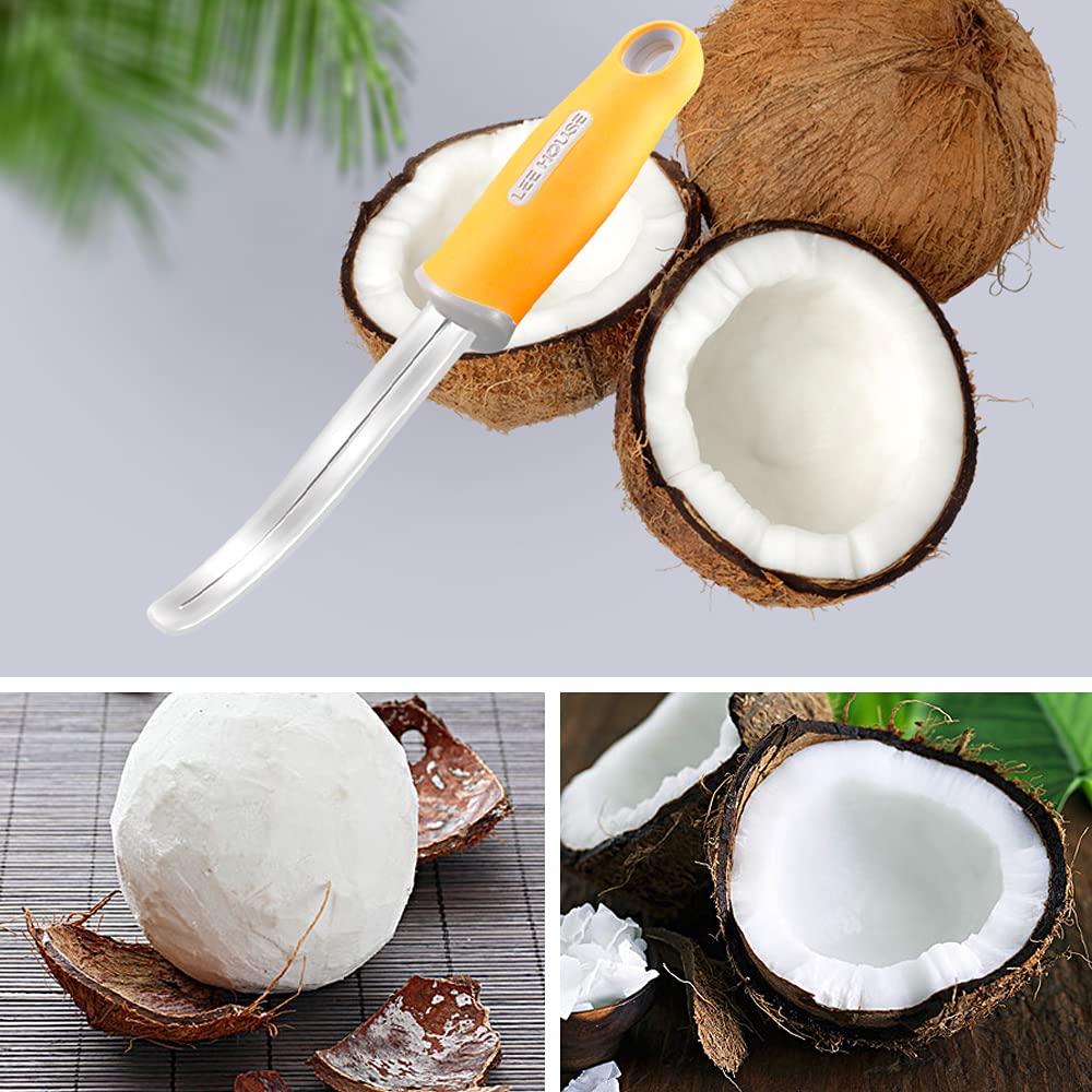 BAMI-LEE House ergonomic kitchen tool designed for efficient coconut prep.