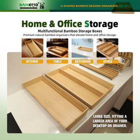 BAMOTTO CRAFTBAMBOO bathroom or kitchen organization within easy reach.