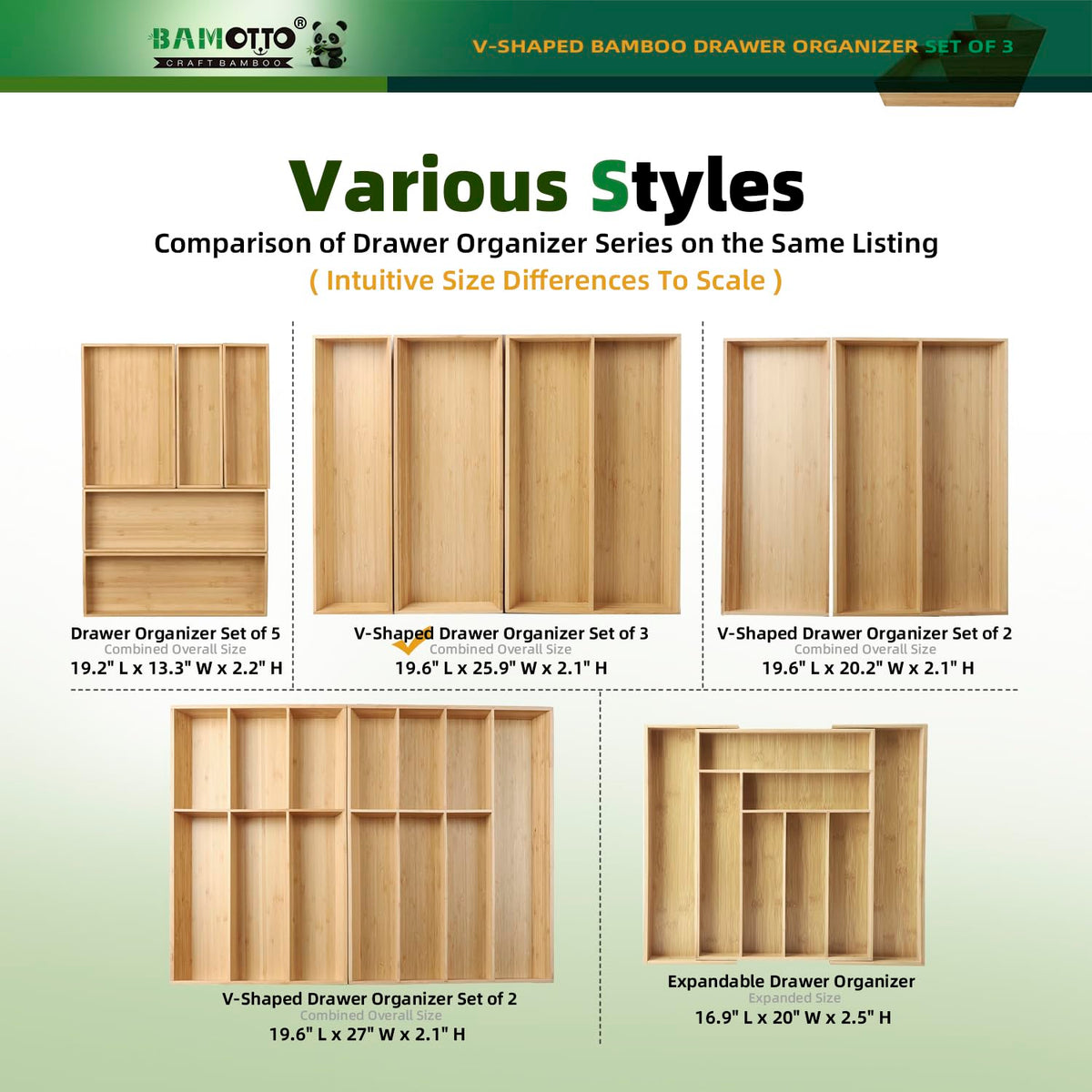 BAMOTTO CRAFTBAMBOO ideal for kitchen, bathroom, and office storage.
