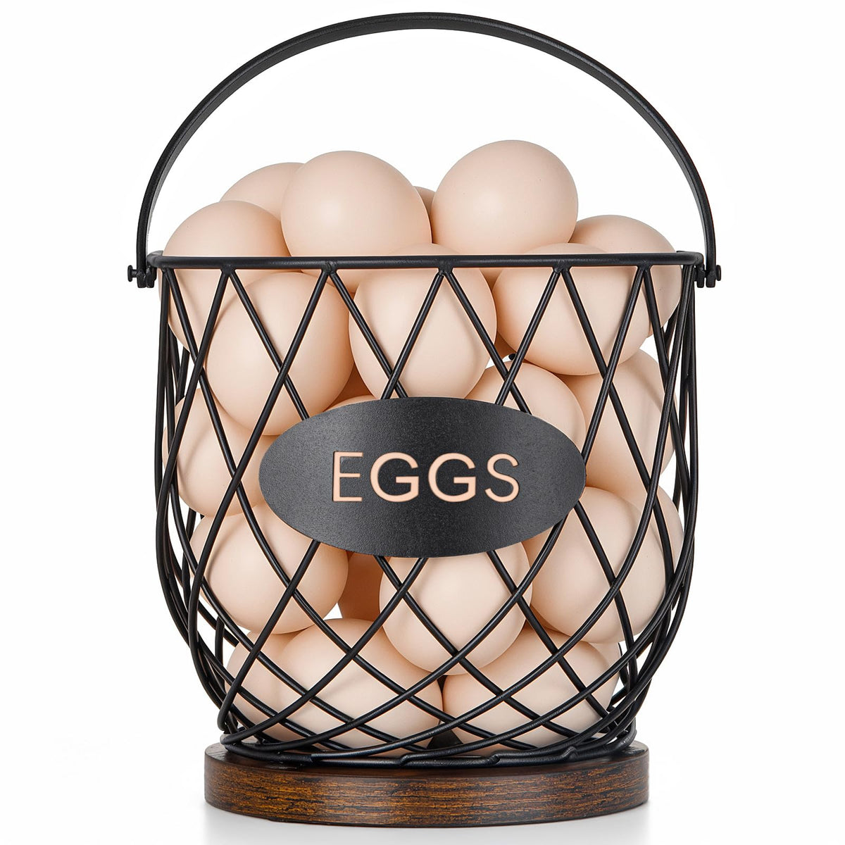 Banawey chicken egg basket with metal handle for easy egg collection