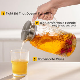 Bandesun heat-resistant pitcher designed for hot and cold beverages