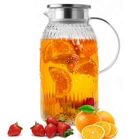 Bandesun vintage pitcher lid-spout design enables easy pouring and filtering.