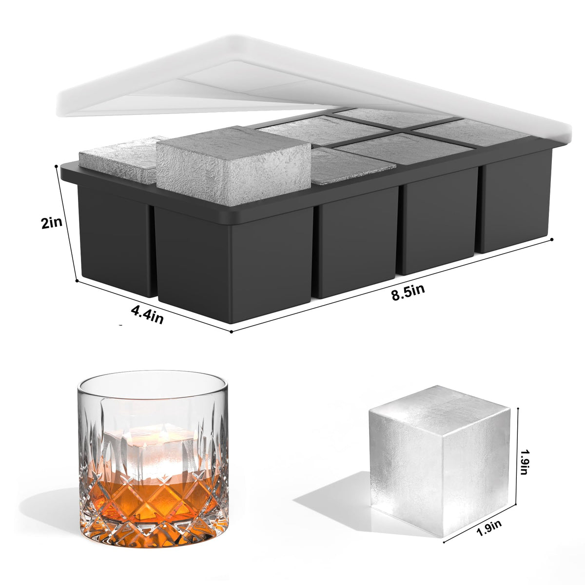 Bangp stackable ice tray design saves freezer space for parties
