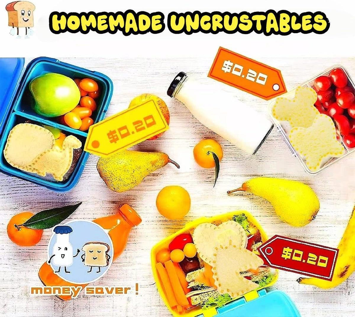 BANIC Uncrustable sandwich cutter in unicorn shape creates magical crustless bites for imaginative lunches.