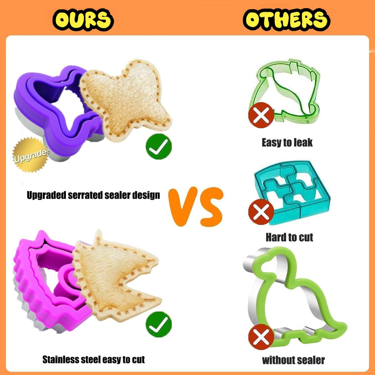 BANIC vegetable cutters, medium and small, speed healthy prep.