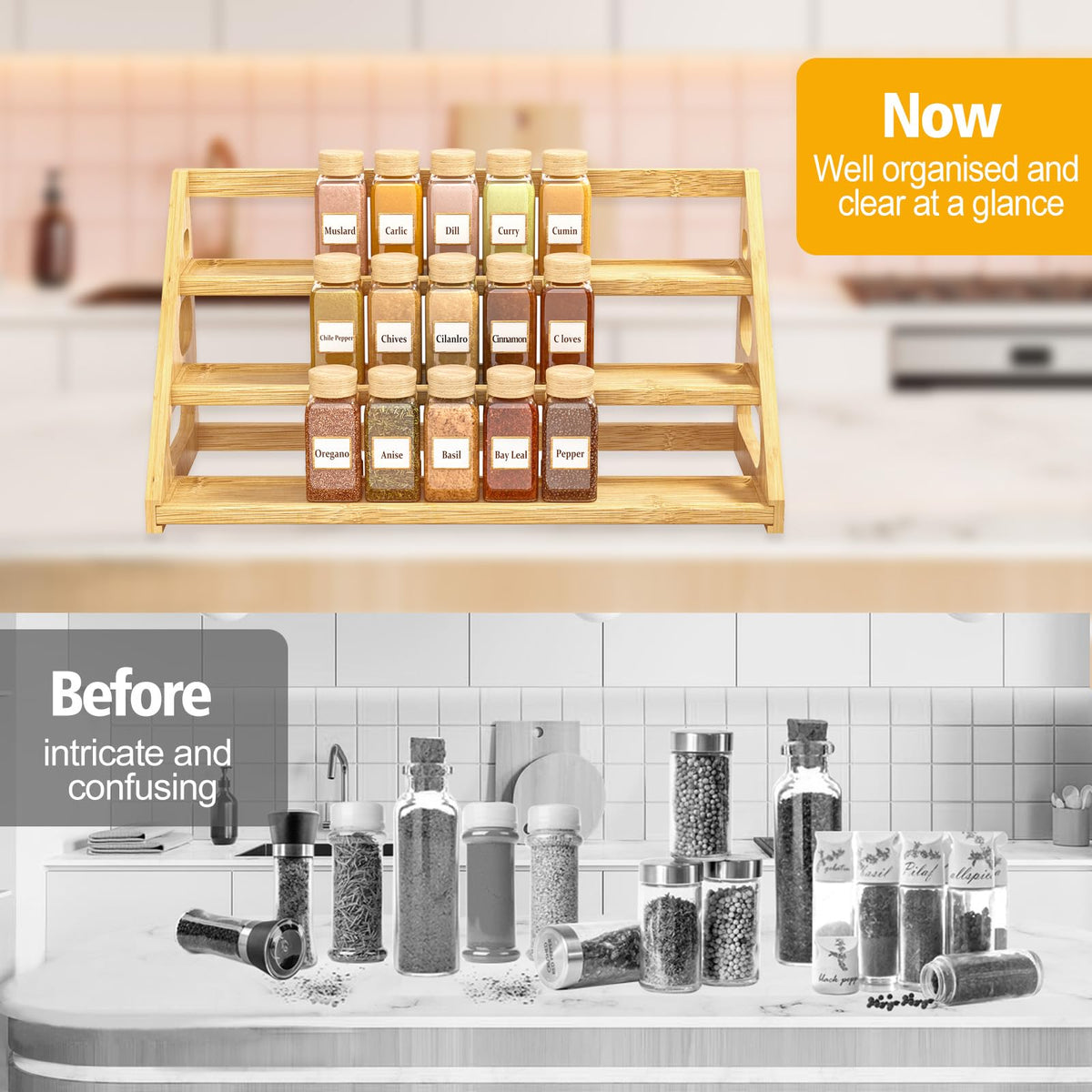 Banlilus bamboo material highlights natural, durable storage solution.