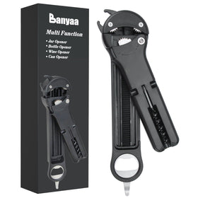 Banyaa 7-in-1 jar-opener grips lids securely for seniors with limited grip.