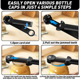 Banyaa magnet top keeps the opener on the fridge for easy reach.