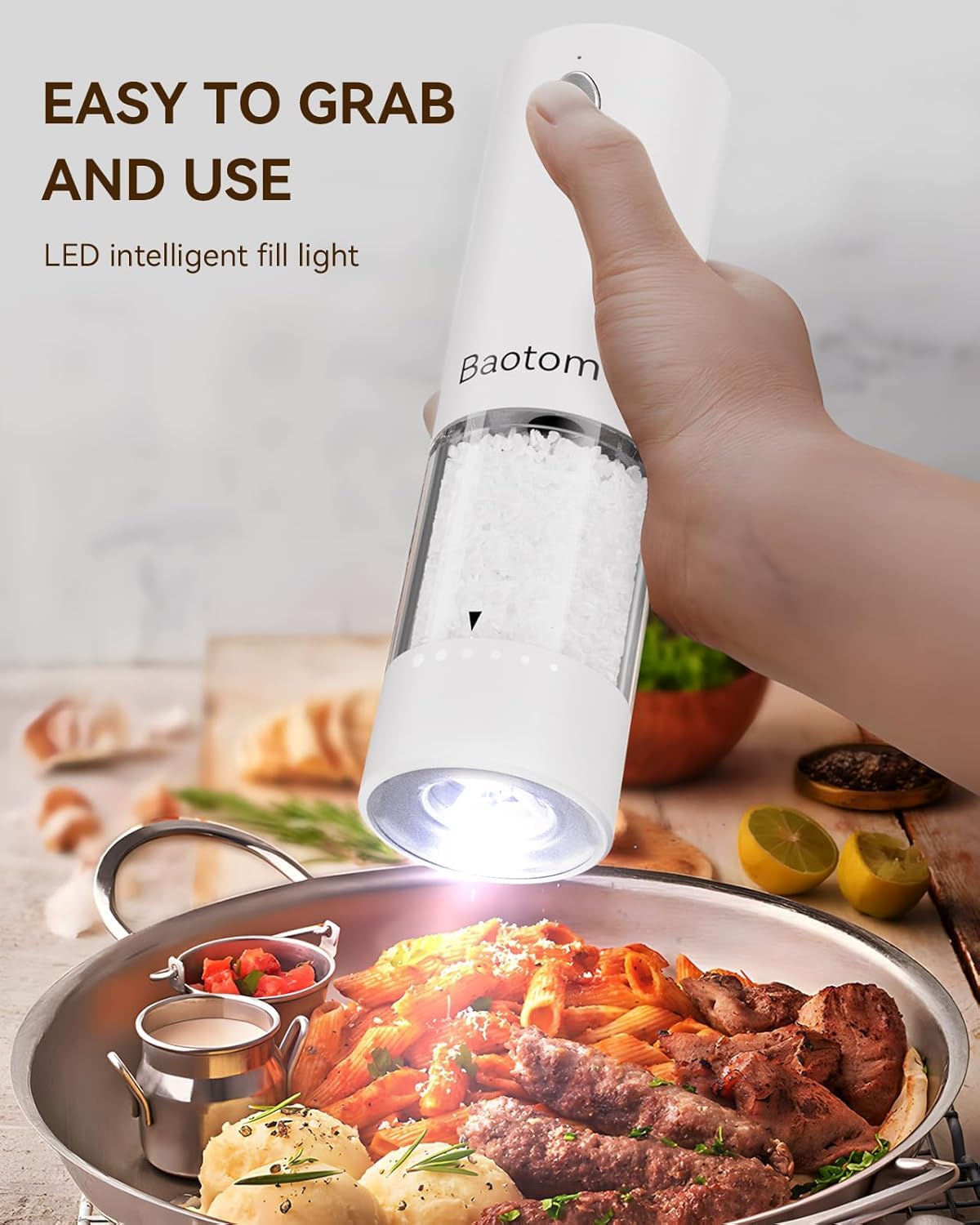 Baotom ceramic grind mechanism provides steady, even grinding without flavor alteration