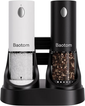 Baotom electric grinder with dual charging base for uninterrupted cooking sessions