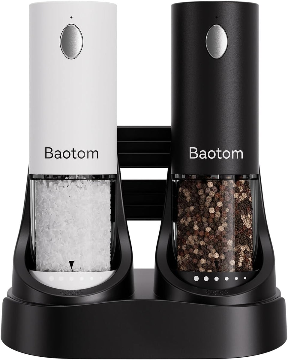Baotom electric grinder with dual charging base for uninterrupted cooking sessions