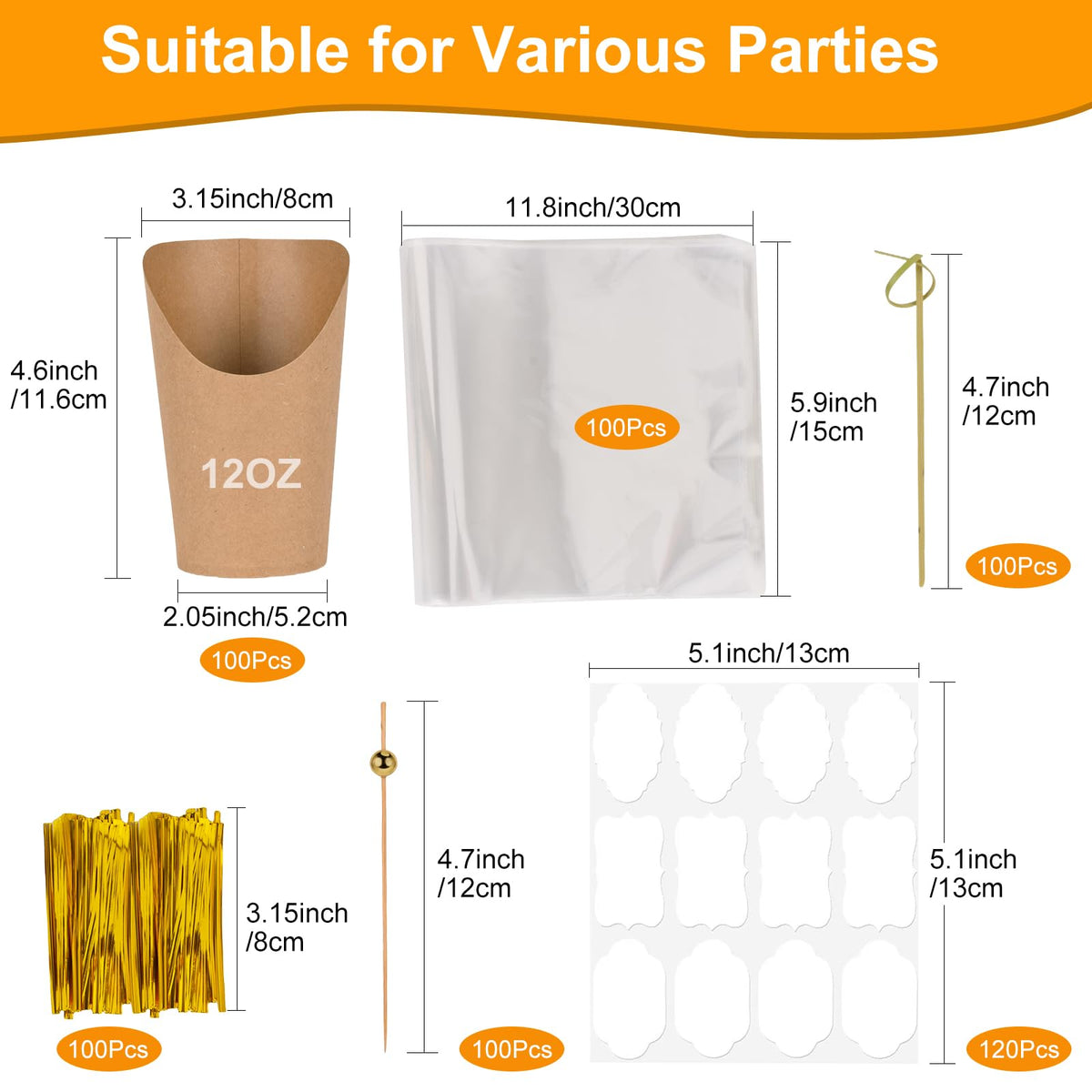 Baoxialikemao gold spherical skewers for elegant appetizer presentation.