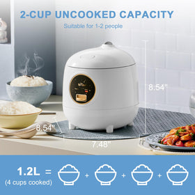 Bar Bear mini rice cooker non-stick inner pot ready for easy cleanup.