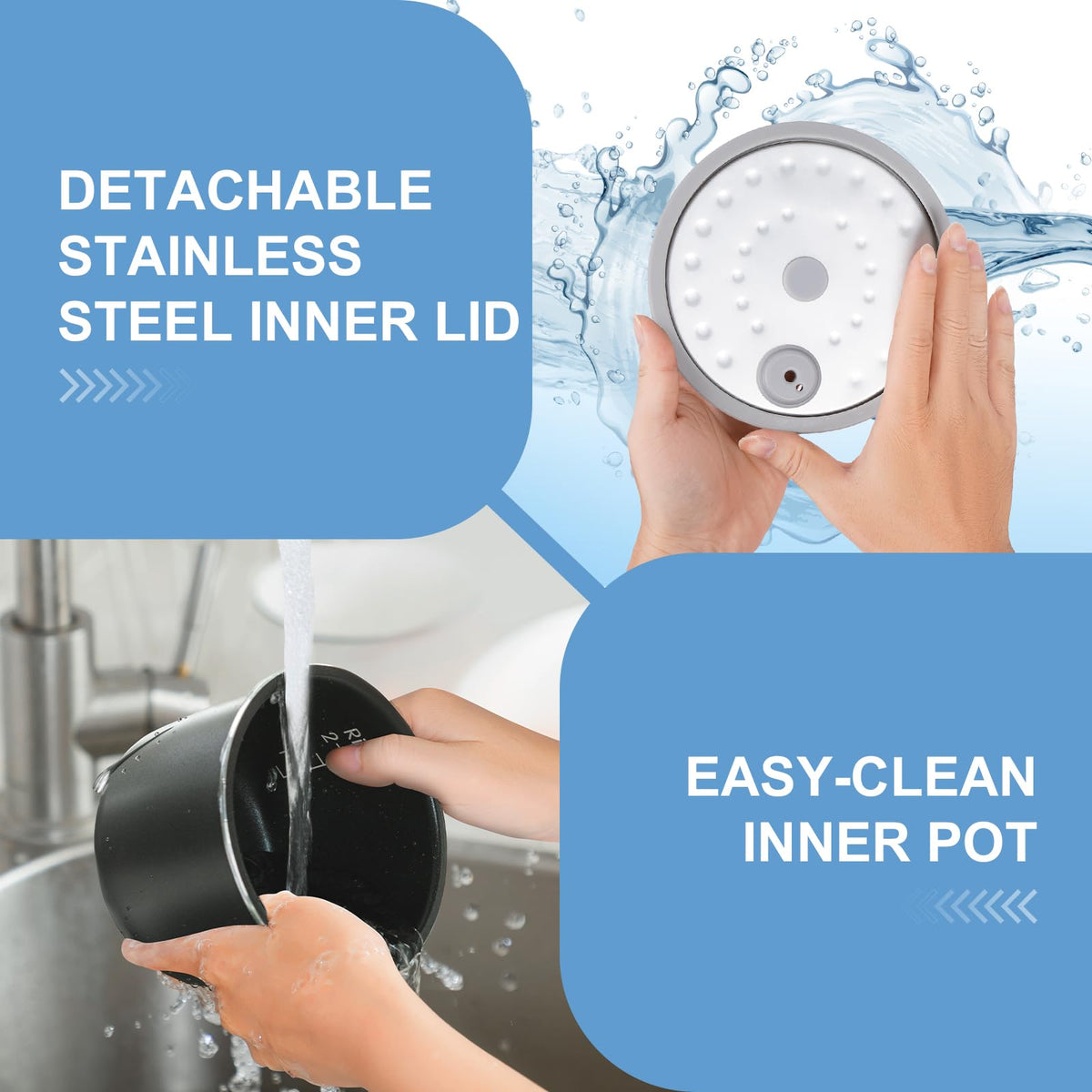 Bar Bear mini rice cooker one-button control enables fast setup.