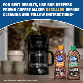 Bar Keepers Friend Coffee Maker Cleaner revitalizes a single-cup maker for cleaner extractions.