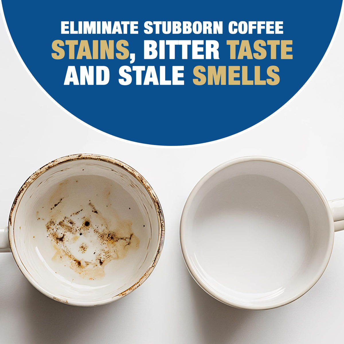 Bar Keepers Friend Coffee Maker Cleaner used inside a thermos for residue removal.