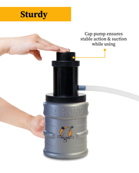 Bar-King cleaning bottle connection simplifies between-keg maintenance.