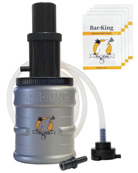 Bar-King Quick-Connect system showing easy keg-to-clean bottle hookup for quick line cleaning.