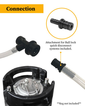 Bar-King Sankey D compatibility supports standard keg cleaning with ease.
