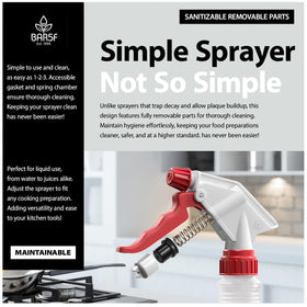 Bar5F gasket chambered bottle simplifies cleaning and sanitation after use