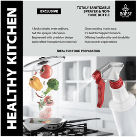 Bar5F ergonomic trigger spray bottle for comfortable, controlled mist during cooking
